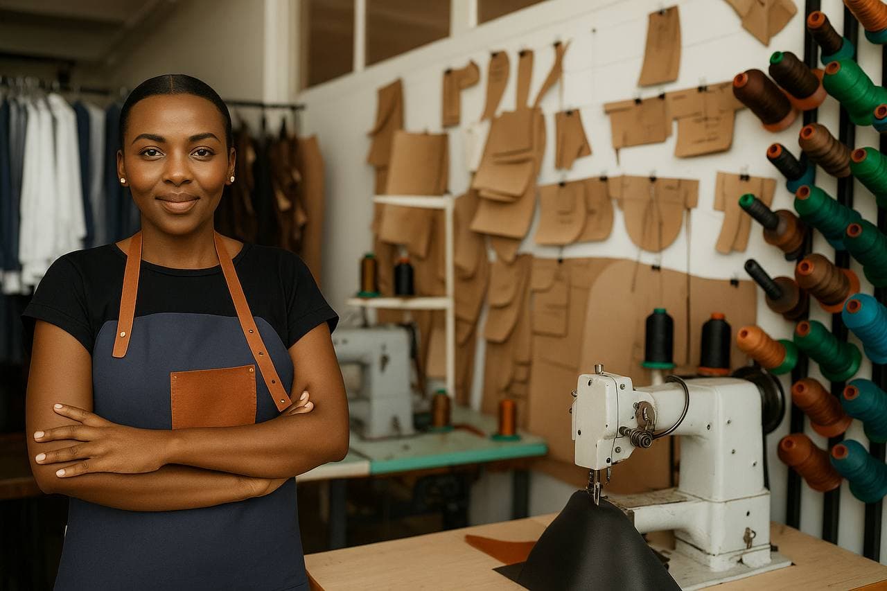 Artisan crafting traditional item